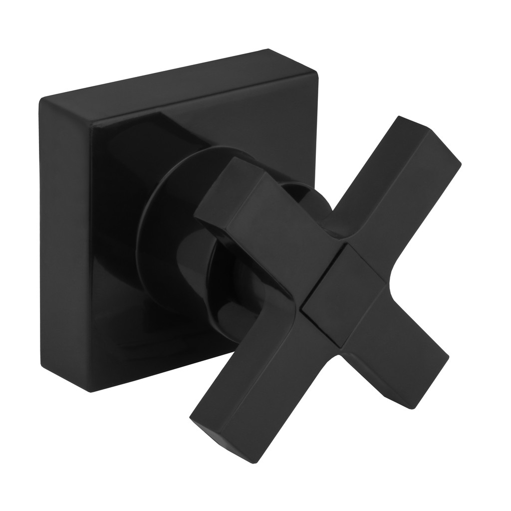 Acabamento Para Registro ABS Preto Quadrado Cruzeta Chuveiro Banheiro Padrão Deca Plástico em Oferta na Shopee