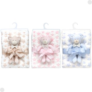 Mantinha com Ursinho Soninho Para Bebês - Buba em Oferta na Shopee