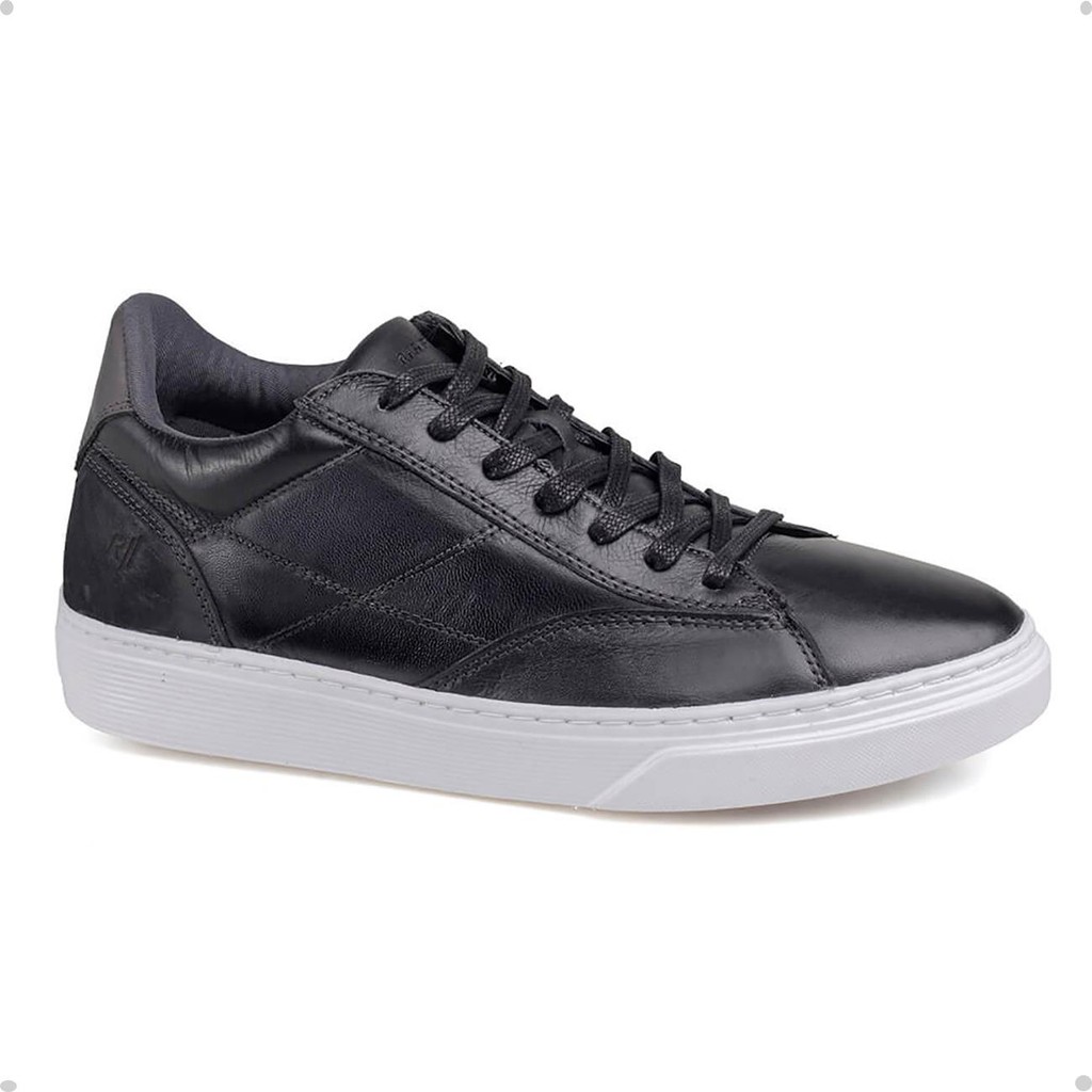 Sapatênis Rafarillo Fly Alth +7cm Altura Couro Legítimo Conforto Masculino Discreto 58051-01