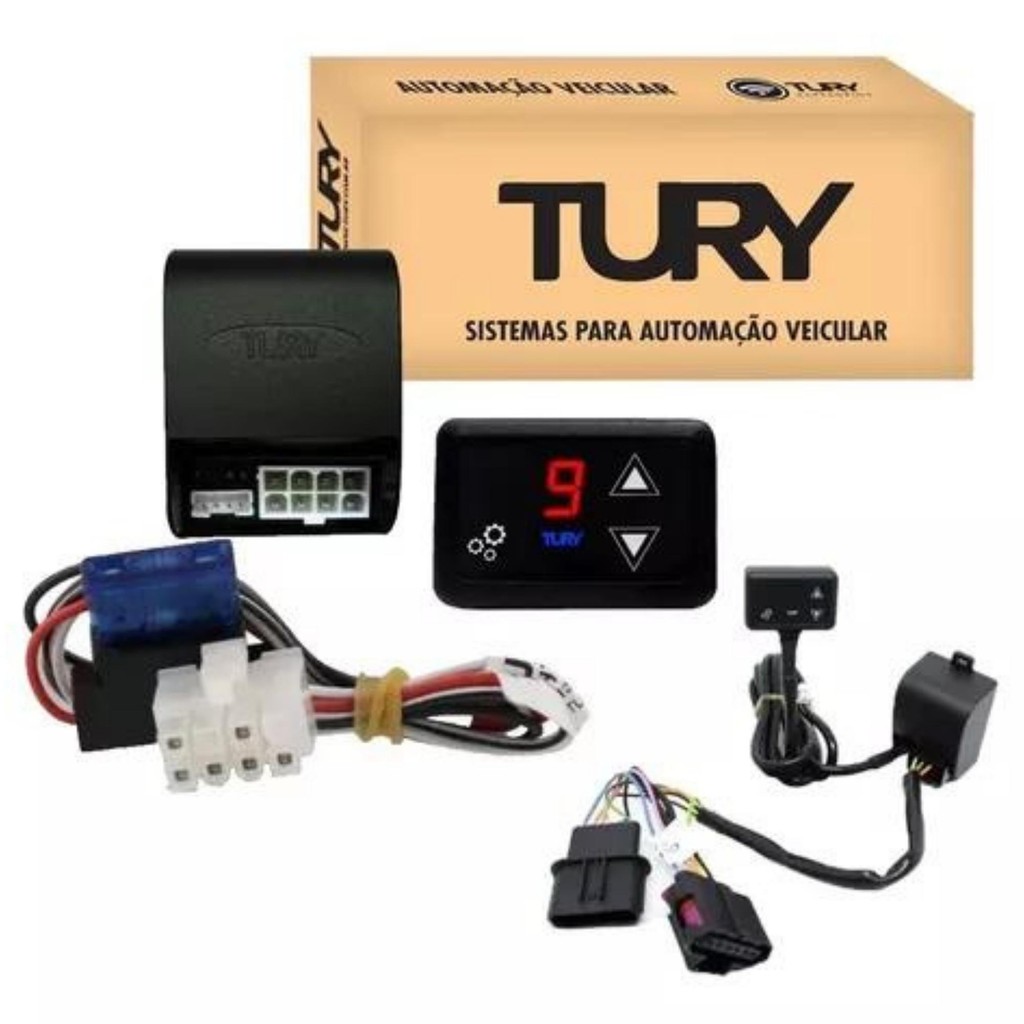 Kit instalação Fast Brasil Chip de Potência Parking e Lock Manual e Automático Plug and Play Tury