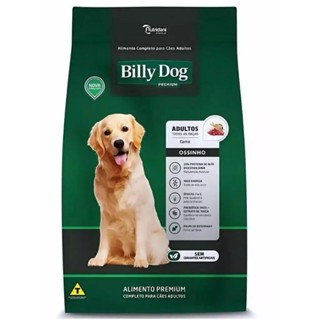Ração Billy Dog ossinho premium carne 7kg,15kg e 25kg C/BRINDE em Oferta na Shopee