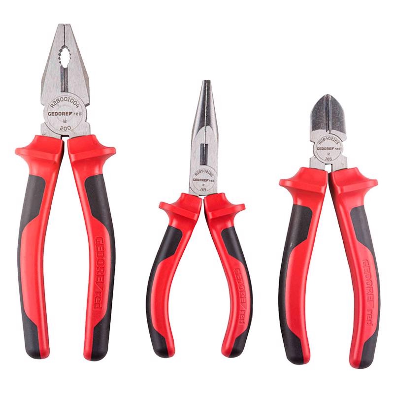 Jogo de Alicates Universal Corte Bico Com 3 Pc 3301189 GEDORE RED em Oferta na Shopee