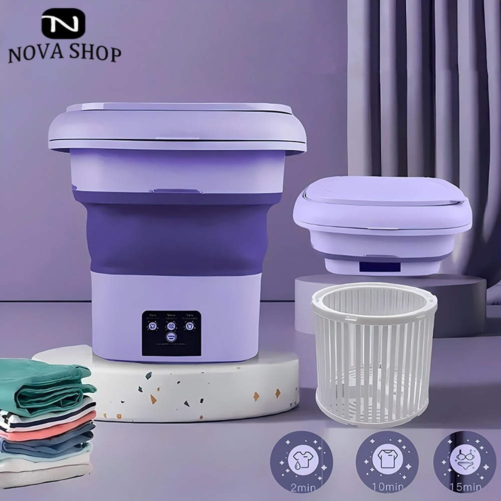 mini máquina de lavar roupa dobrável portátil moderna máquina de lavar automática roupa