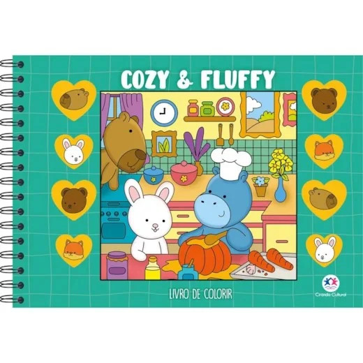Livro Comfy & Cozy | Livro de Colorir | Capa Dura Green em Oferta na Shopee