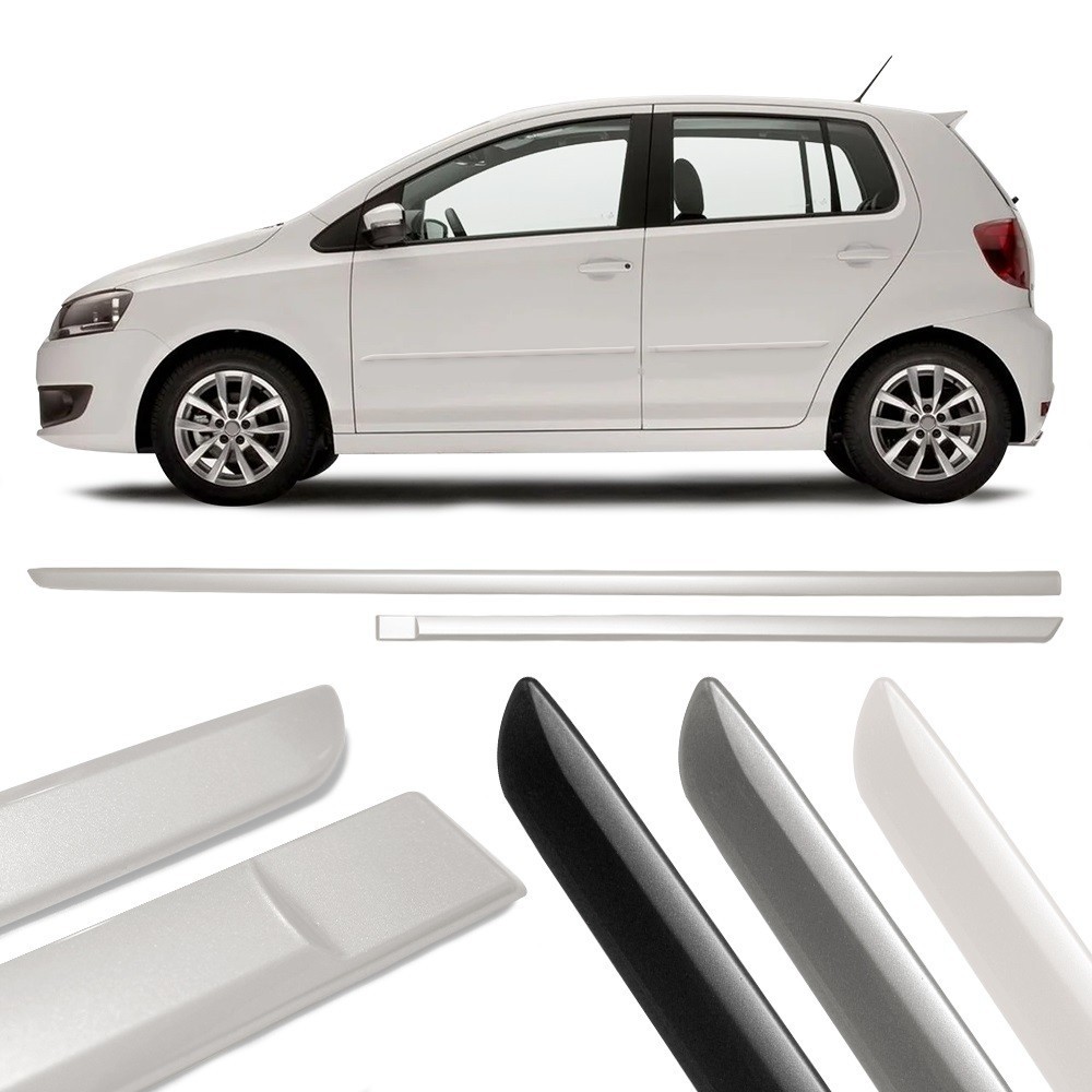Friso Slim Fox Extra Fino Lateral Elegante na Cor do Carro Protetor de Porta Cores Originais