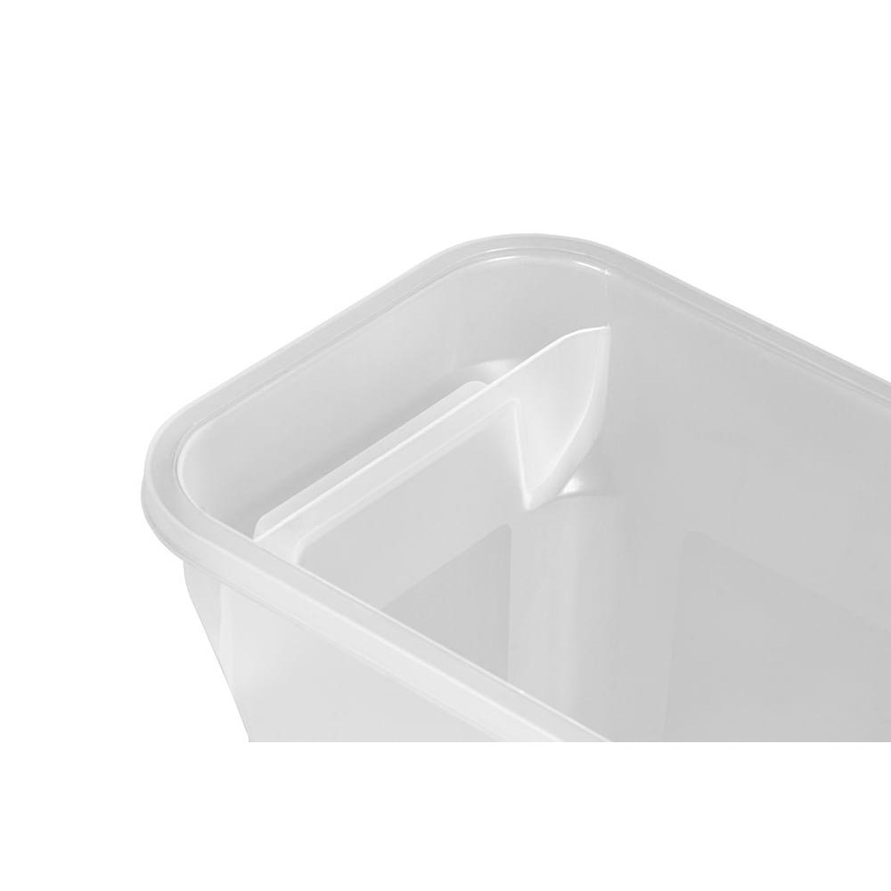 Detalhes do Kit 6 Caixas Organizadoras Arquivo Estreita Empilhável Cristal Ordene