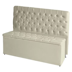 Kit Cabeceira De Cama E Calçadeira Baú Estrela King 195 Cm Suede Capitonê Porcelana Casa Móveis E Decoração