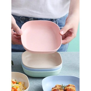 Kit de 10 Pratos de Sobremesa 10 Peças 14cm + Suporte p/ Armazenar Organizado Plástico Colorido Belo Empratamento Festa em Oferta na Shopee