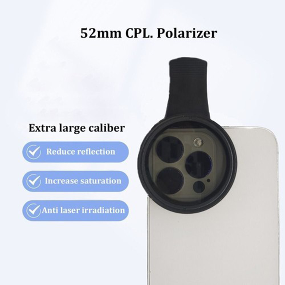 Lente De Filtro Polarizada Para Celular , Revestimento CPL HD Eliminação De Reflexão De Fotos De Qualidade SLR
