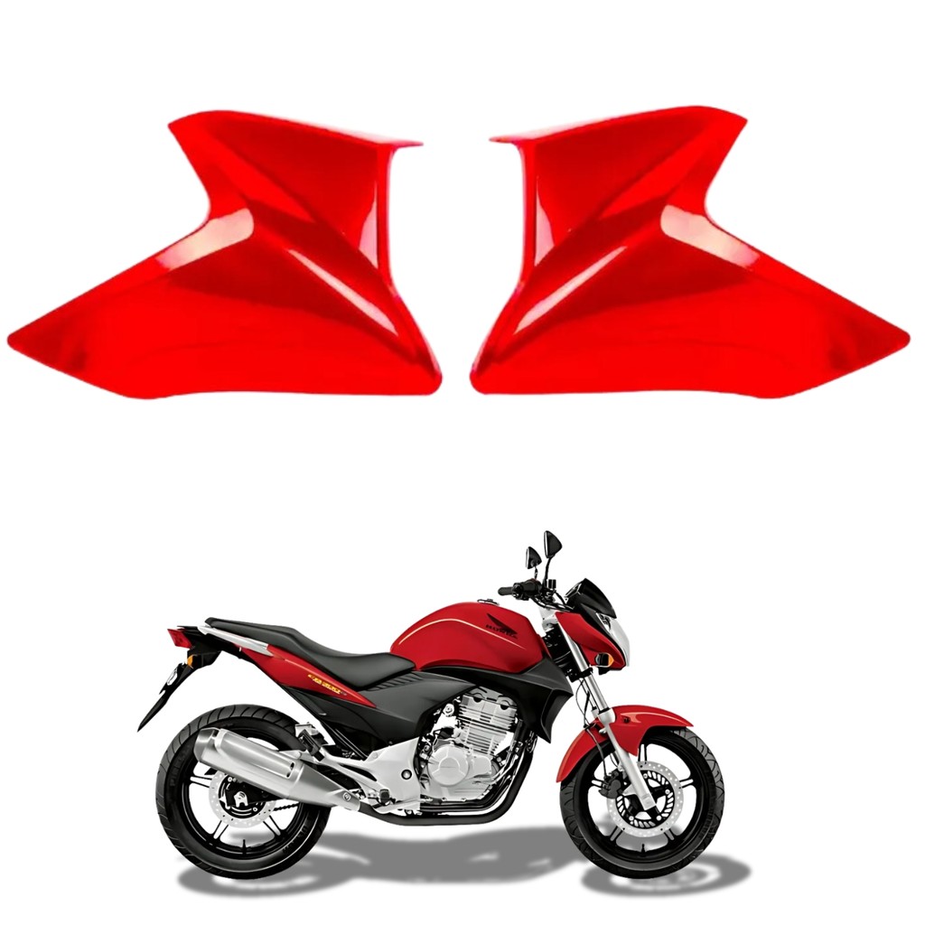 Carenagem Aba Aleta Guia Ar Tanque Honda Cb300r Vermelho Maceio 2009 A 2015 PARAMOTOS HONDA