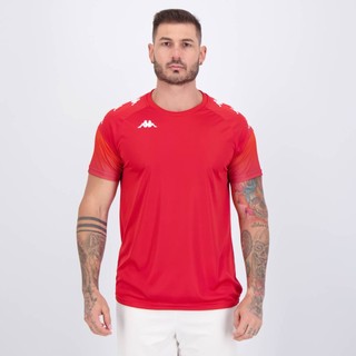 Camiseta Kappa Bearr Vermelha em Oferta na Shopee