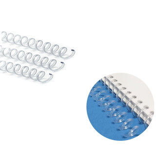Kit Espiral Para Encadernação de Plástico 7mm incolor Para 25 fls C/500 em Oferta na Shopee