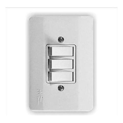 1 Interrup Simples 2 Paral  Millenium Mectronic Kit 5 Pc - Branco LU