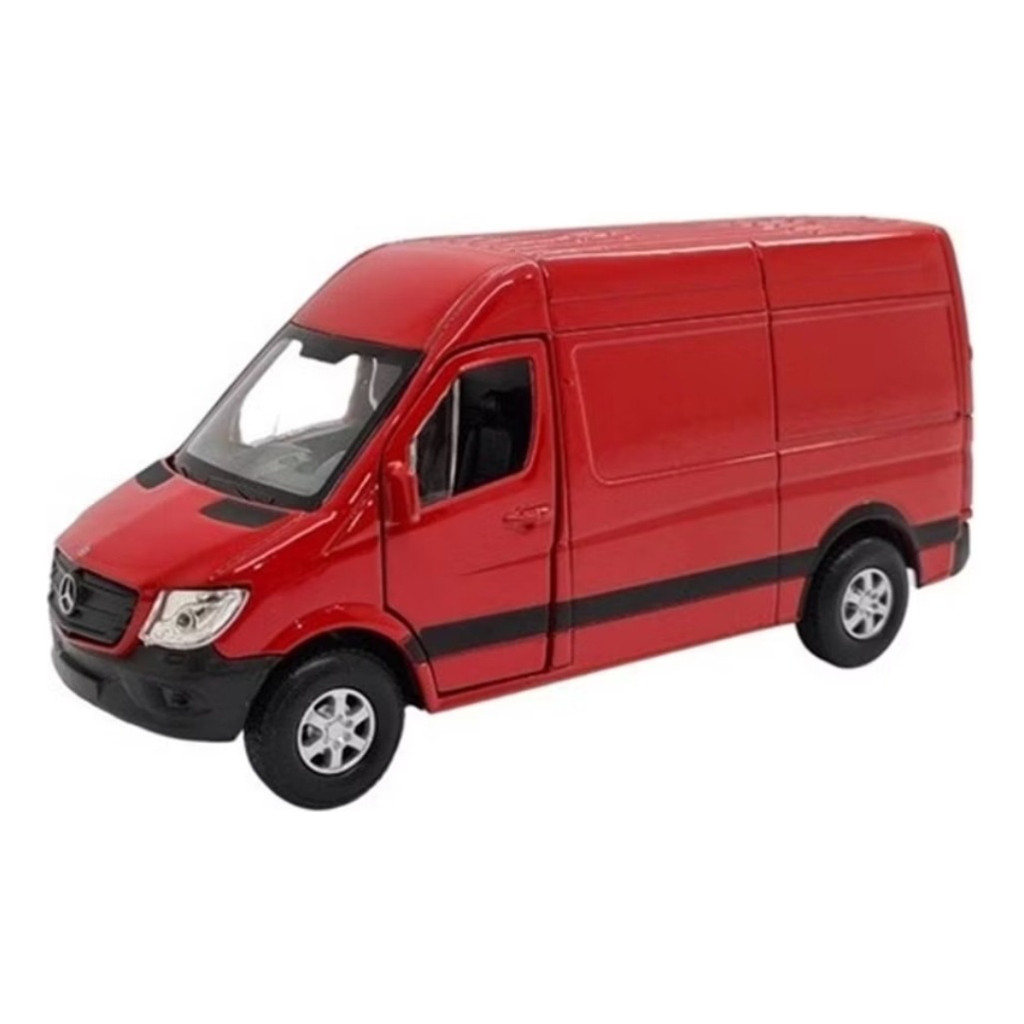 Miniatura Van Mercedes Sprinter Panel 2015 Welly 1/48 Fricção