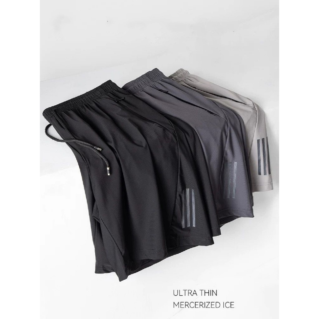 KIT 2 BERMUDA Shorts de Seda Elástico Secagem Rápida Masculino  Verão Shorts de Natação em Oferta na Shopee