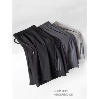 KIT 2 BERMUDA Shorts de Seda Elástico Secagem Rápida Masculino  Verão Shorts de Natação