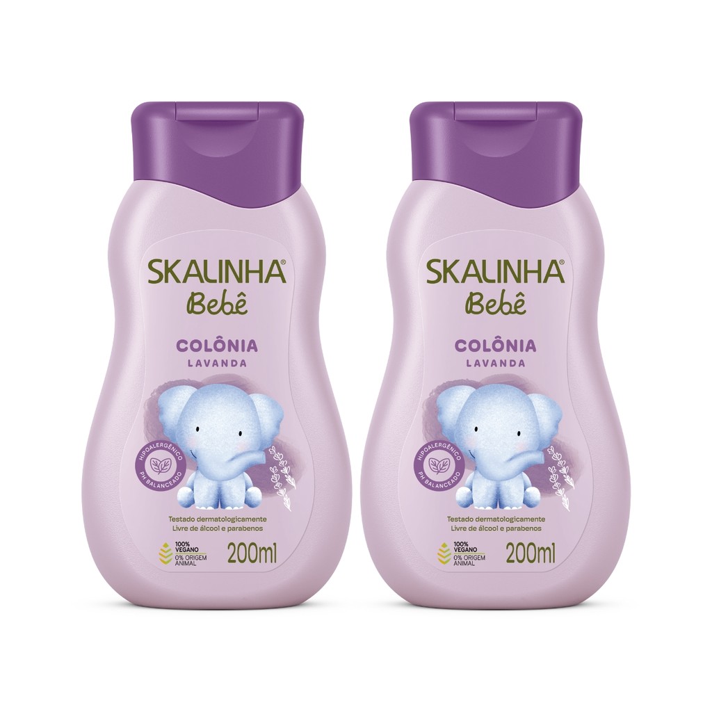 Kit 2 Colônia Bebê Baby Infantil Lavanda Vegano Skalinha em Oferta na Shopee