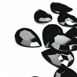 Chaton Gota 18x25mm - Preto - Base Irregular em Oferta na Shopee