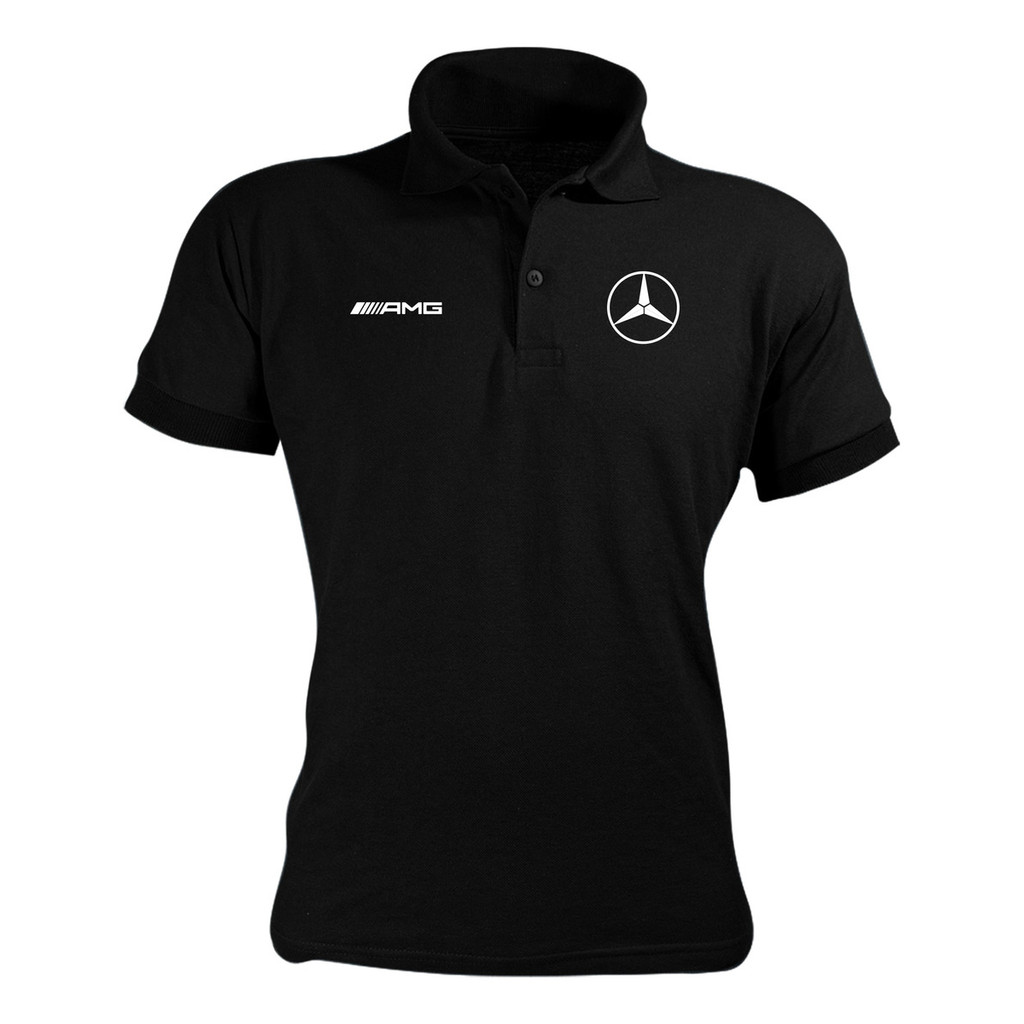 Amg Camisa Polo Malha Piquet Algodão Camiseta em Oferta na Shopee