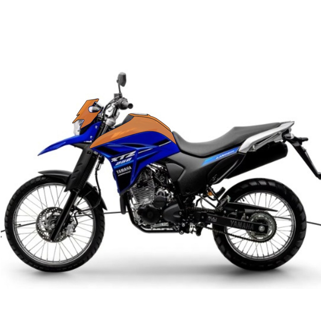 Película PPF Proteção Kit Tanque Frente Moto Yamaha XTZ Lander 250 2020 2021 2022 2023 2024 2025 TPU