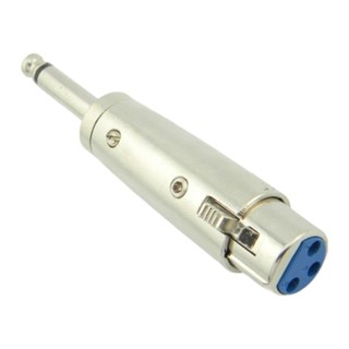 Conector Plug Adaptador Xlr Cannon Fêmea Para P10 Macho Mono em Oferta na Shopee