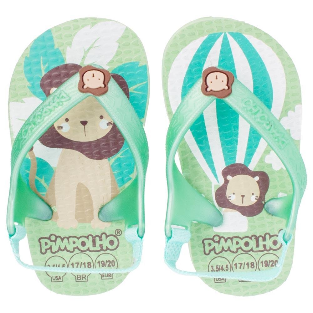 Sandália Praiana Baby Verde Leão Menino Pimpolho - Baby & Kids Fashion