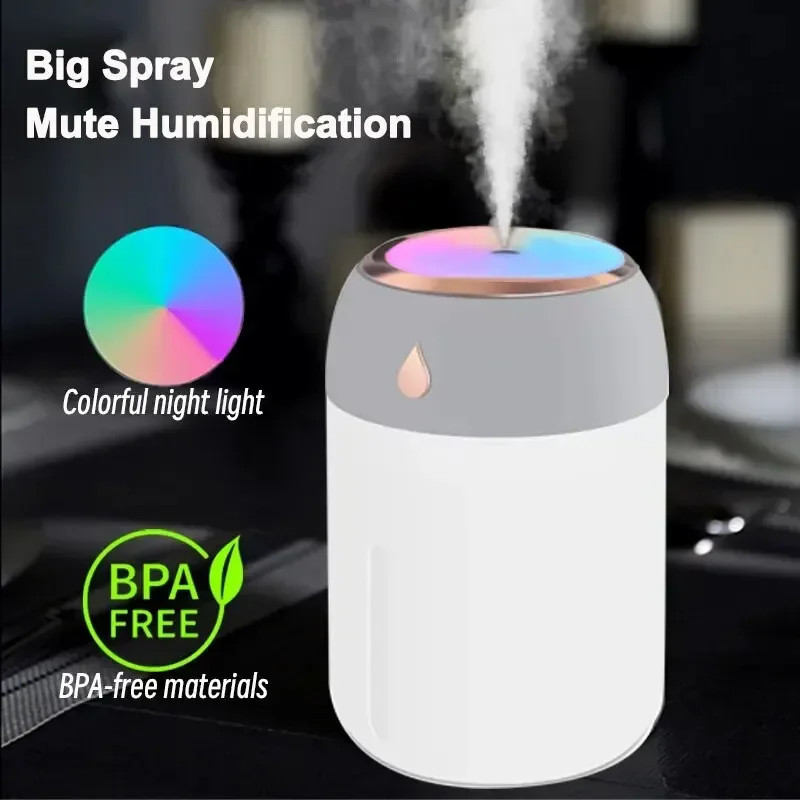 Mini Umidificador Portátil , 330ml , Pequeno De Névoa Fria , Pessoal De Mesa USB