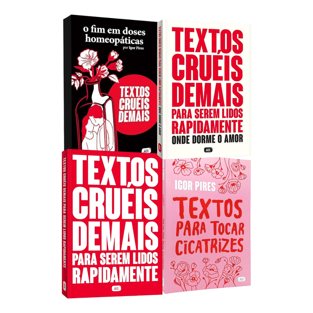 Kit Igor Pires, De Igor Pires. Textos Cruéis Demais Editorial Globo, Capa Flexível, Edição Regular Em Português, 2024