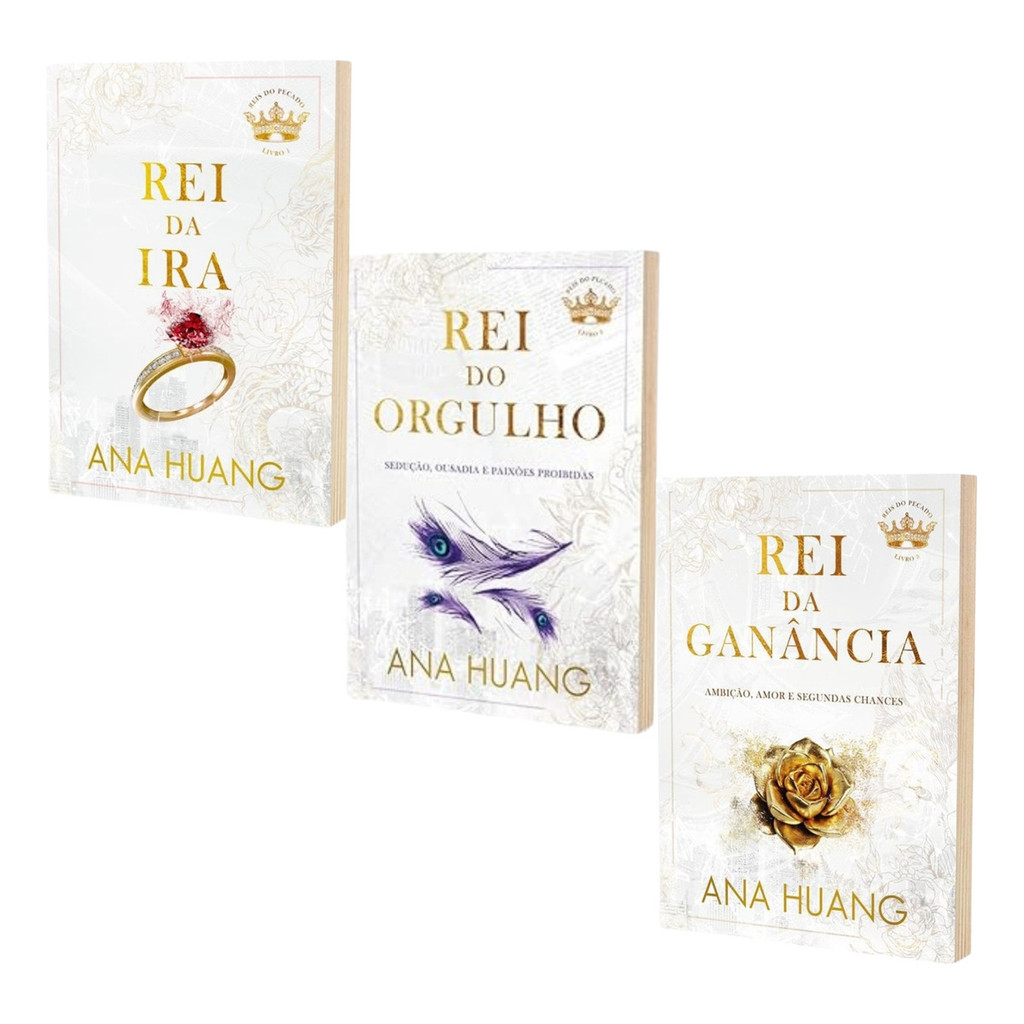 Rei Da Ira (vol. 1) + Rei Do Orgulho (vol.2) + Rei Da Ganância (vol.3), De Ana Huang. Editorial Arqueiro.