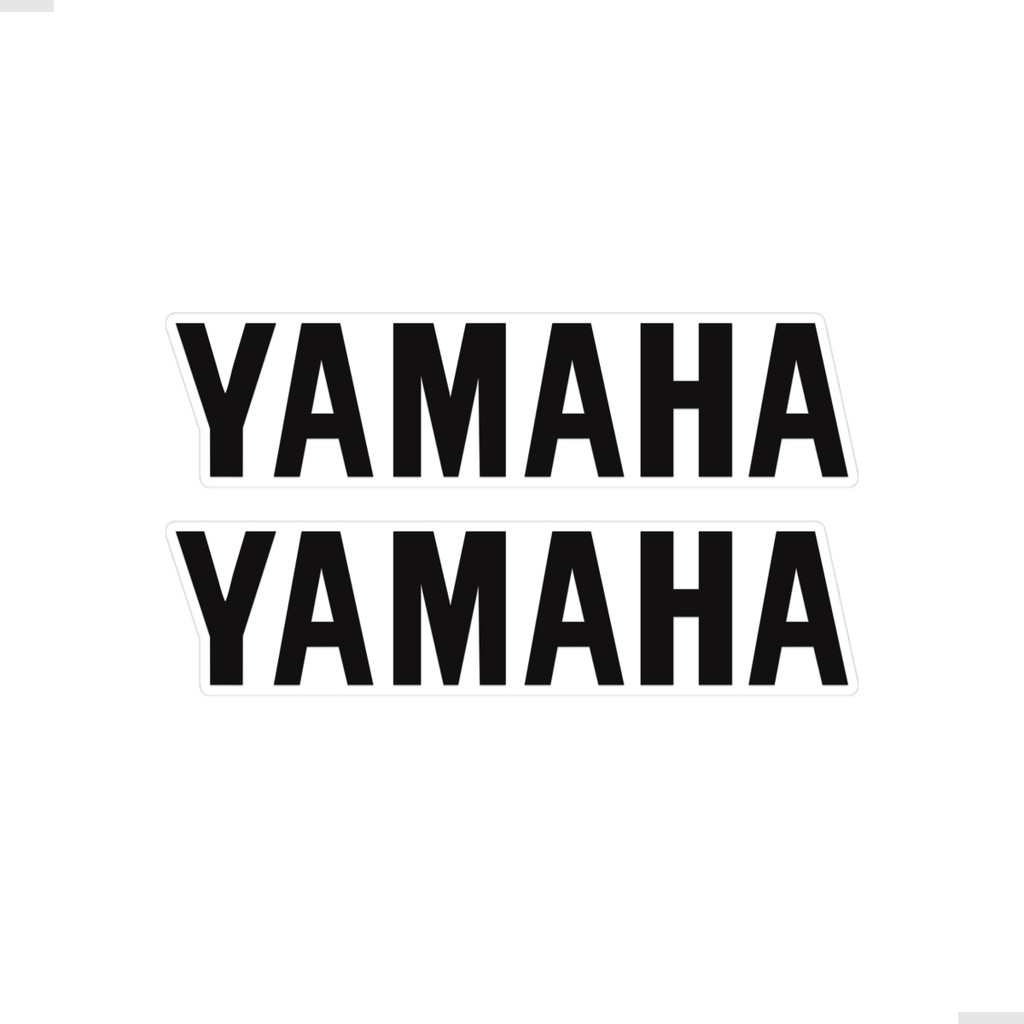 Par Adesivos Compatível Moto Yamaha Balança Preto Genérico