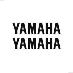 Par Adesivos Compatível Moto Yamaha Balança Preto Genérico
