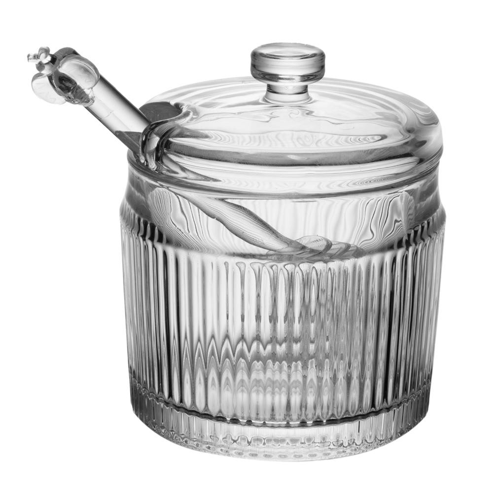 Meleira com Pegador e Tampa Lines Wolff 10cm x 7,5cm Vidro em Oferta na Shopee