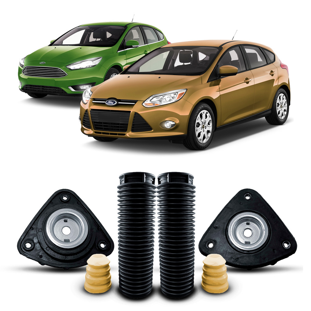 Par Kit Coxim Batente Amortecedor Dianteiro Ford Focus Titanium Hatch 2014 2015 2016 2017 2018 2019