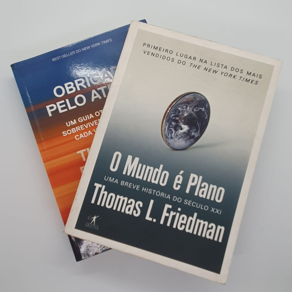 Kit - Obrigado Pelo Atraso / O Mundo é Plano autor Thomas L. Friedman