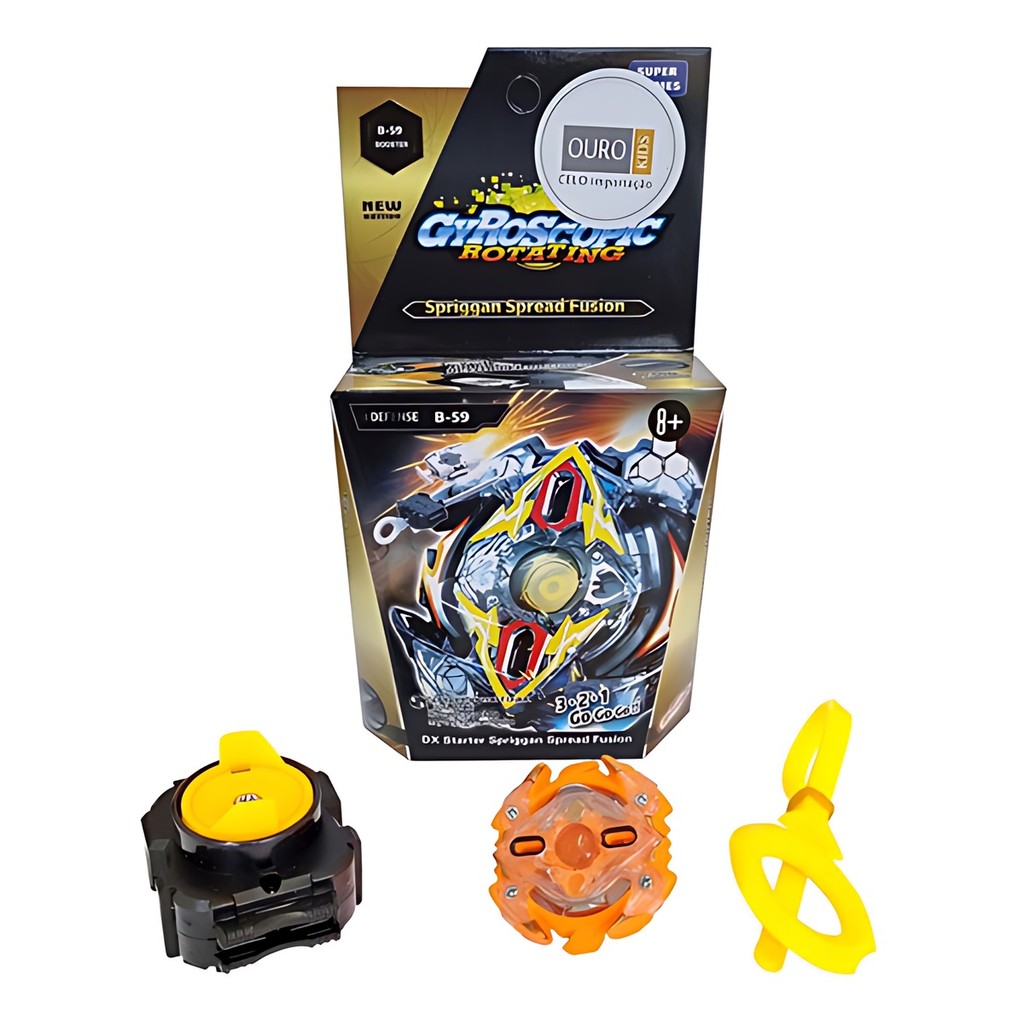 Beyblade Grip Lancador Duplo Varios Modelos De Combate