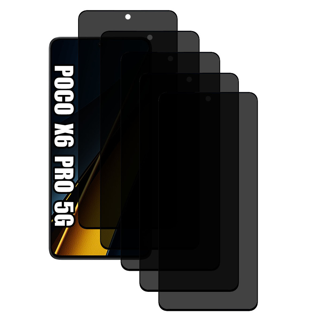 KIT Para Xiaomi Poco X6 Pro - Películas de Privacidade 3D em Oferta na Shopee