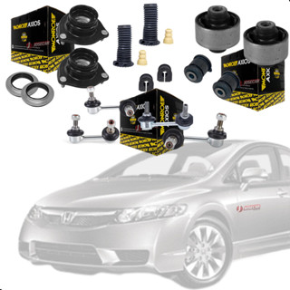 Coxim Axios Amort New Civic 07 a 2011+Bucha Bandeja+Bieleta em Oferta na Shopee