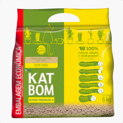 Kit 2 Granulado Sanitario Katbom Capim Limão - 6 Kg