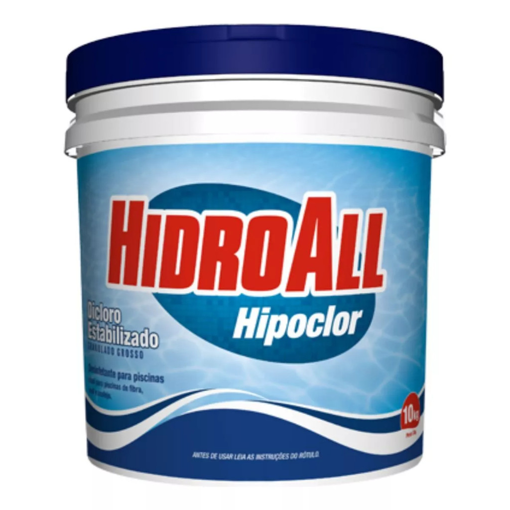 HIPOCLOR 10KG HIDROALL P/ TRATAMENTO PISCINA em Oferta na Shopee
