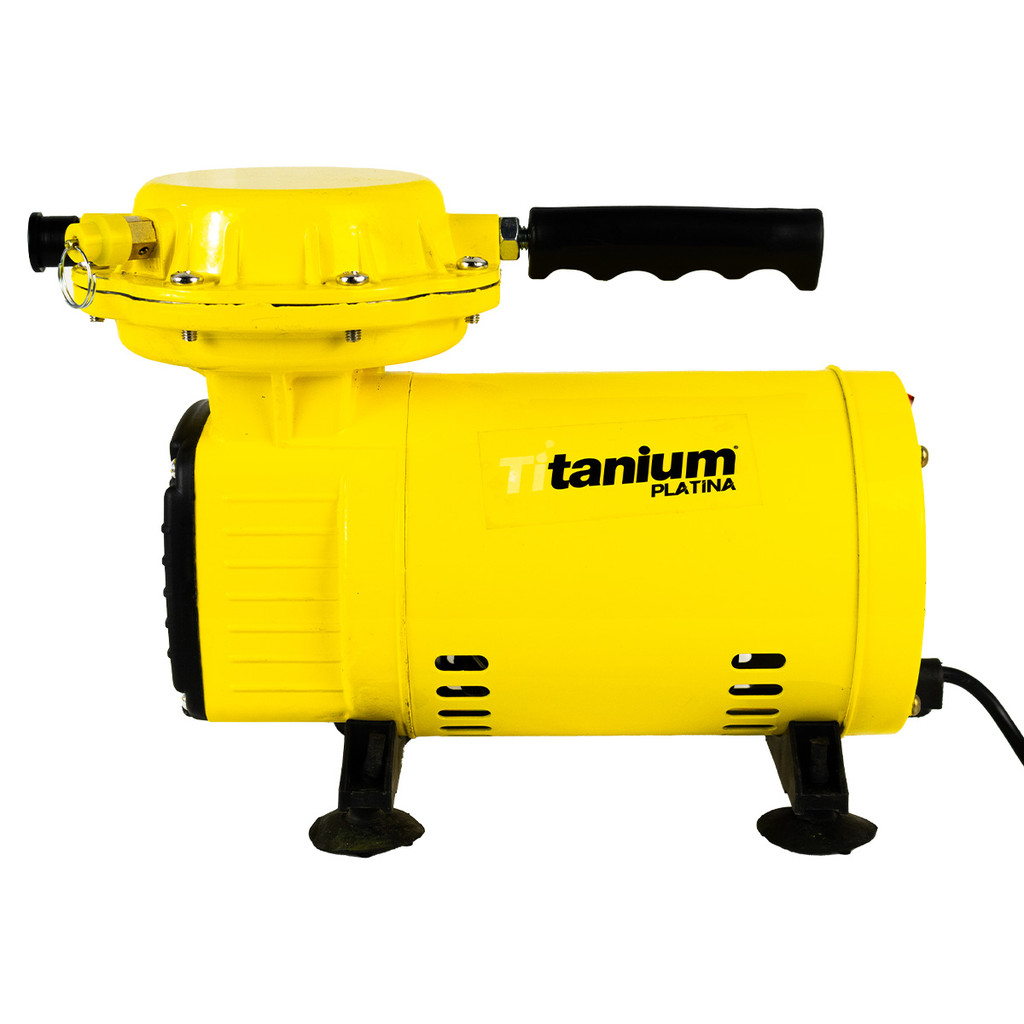 Mini Compressor de Ar Direto 2,8 BAR 7,4 PCM - 370W - Bivolt 60Hz - Titanium Platina
