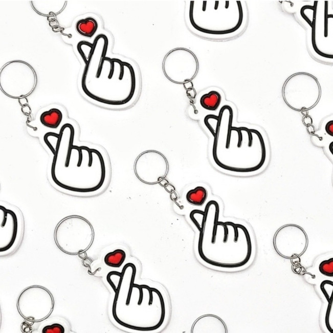 Coração Com As Mãos 10un Chaveiro Amor Coraçãozinho Lembrancinha Chinês Simbolo