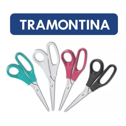 Tesoura Profissional Tramontina 8 polegadas Grande Afiada 20cm Alta Qualidade Cores Aleatórias em Oferta na Shopee