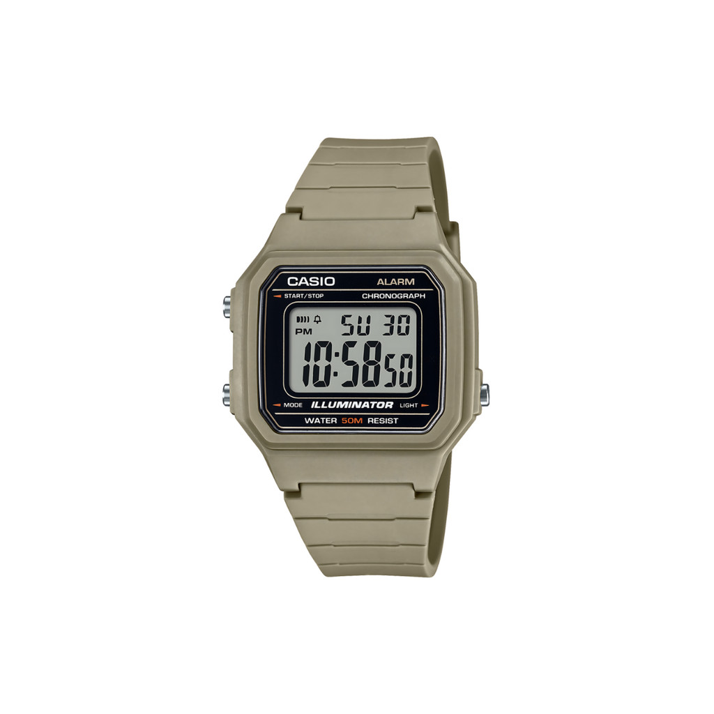 Relógio Casio Standard Bege Unissex W-217H-5AVDF-SC em Oferta na Shopee