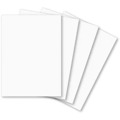 Cartolina Escolar 50X66 Branca 120G - Pacote com 100 folhas