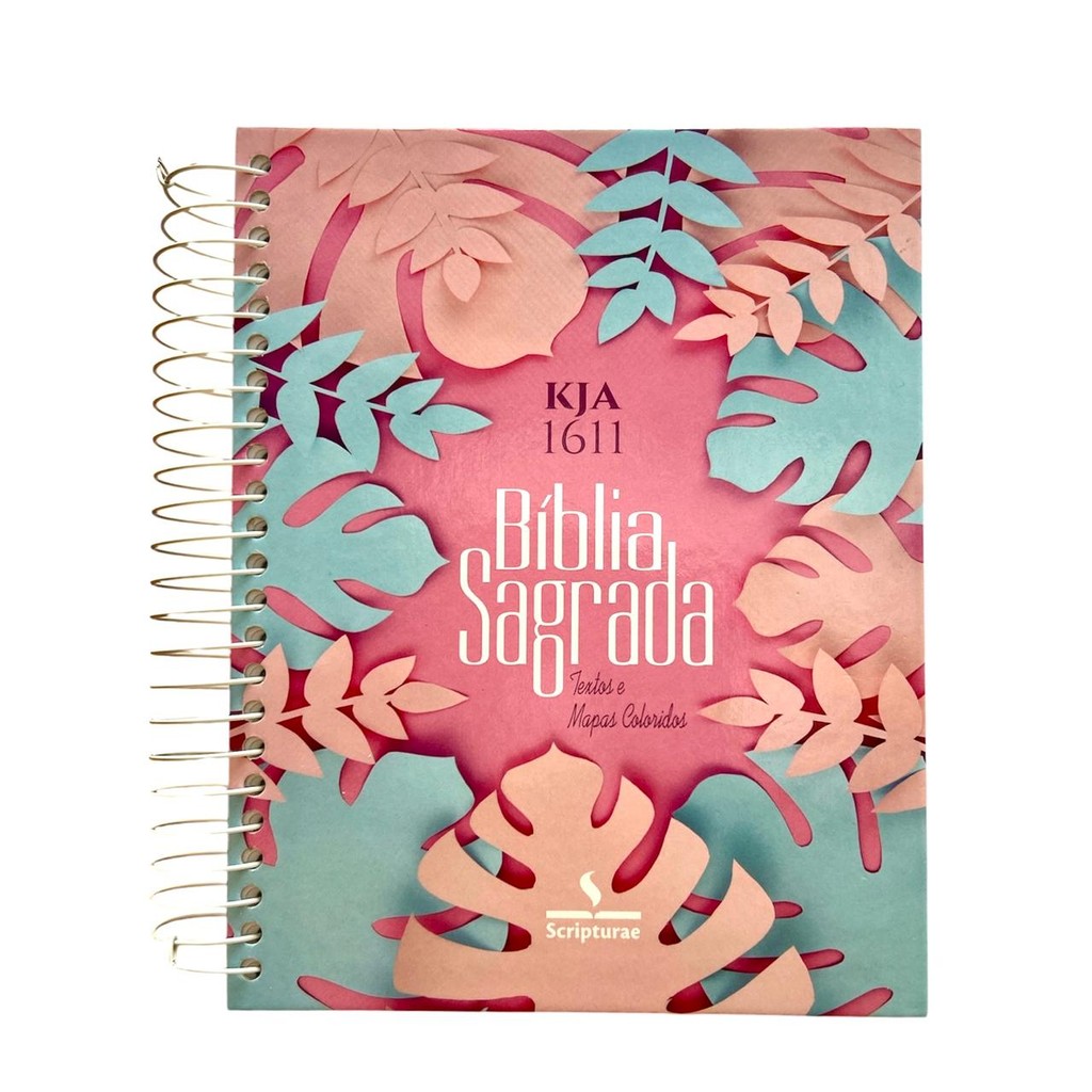 Bíblia Anote King James 1611 Atualizada Texto Colorido Espiral - Folhas em Oferta na Shopee