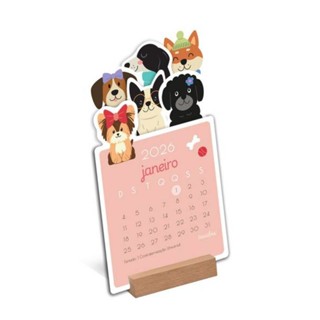 Calendario 2026 Cachorrinho em Oferta na Shopee
