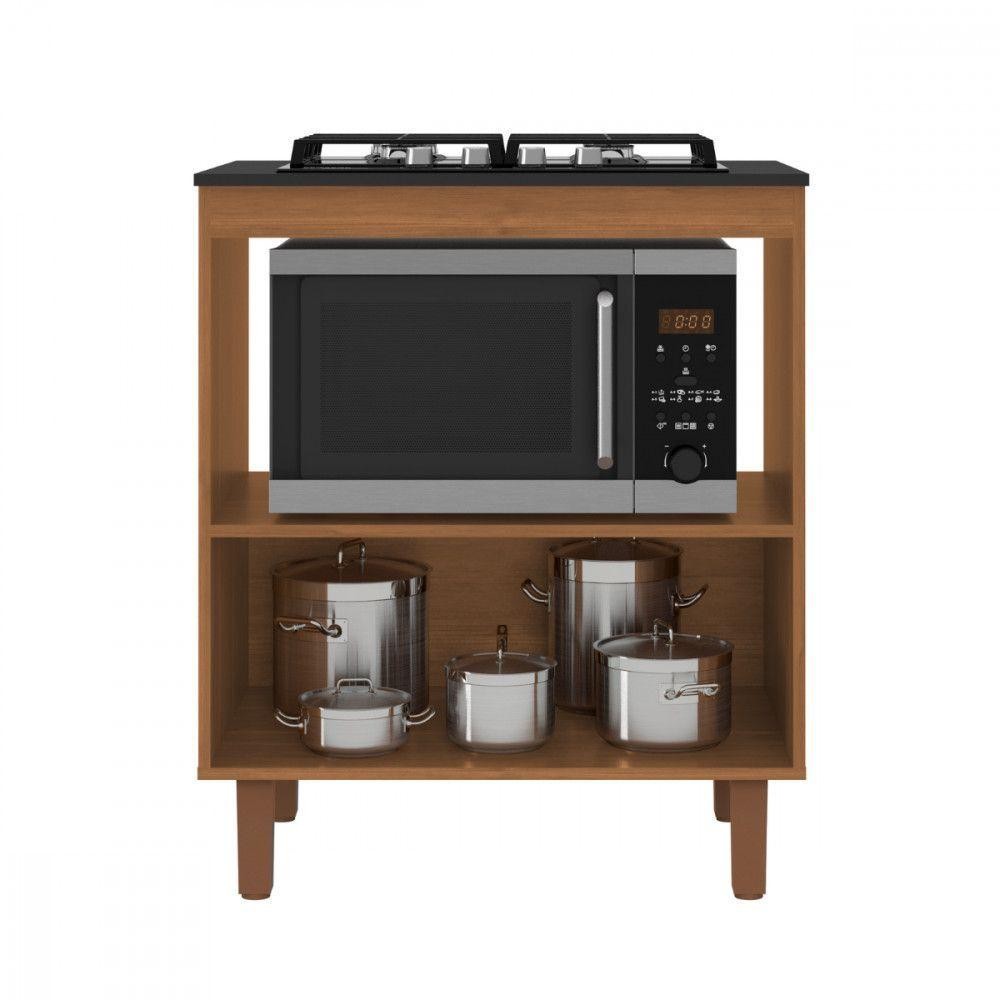 Detalhes do Balcão Master Para Cooktop 4 Bocas E Forno Cinamomo Areia