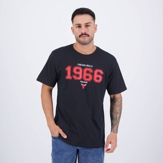 Camiseta NBA Founded Chicago Bulls Preta em Oferta na Shopee