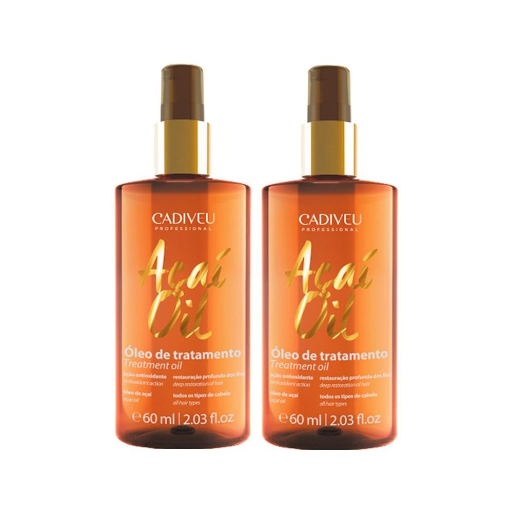 Kit Cadiveu Professional Açaí Oil - Óleo Capilar 60ml - 2 Unidades - Beauty