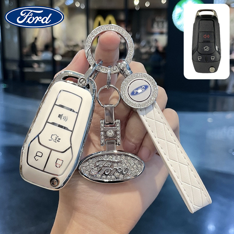 Capa Para Chave De Carro Ford Adequada KA + 14-21/2014 Fusão 14-20 TPU Chaveiro